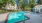 Sparkling blue, heated outdoor pool and hot tub