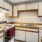 Kitchen with a kitchen island and ample cabinet space